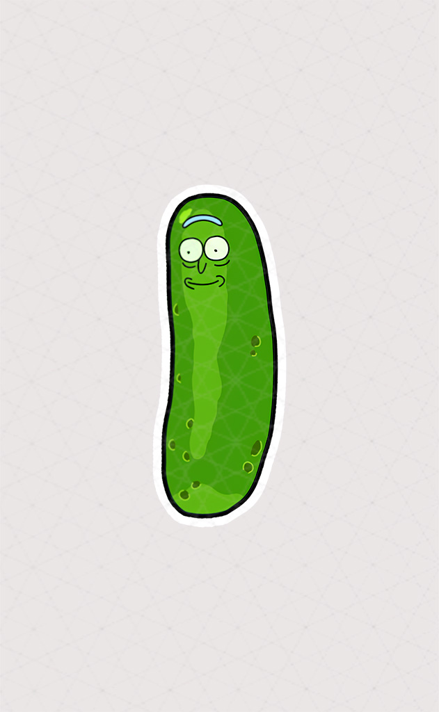 استیکر خیارشور Pickle Rick