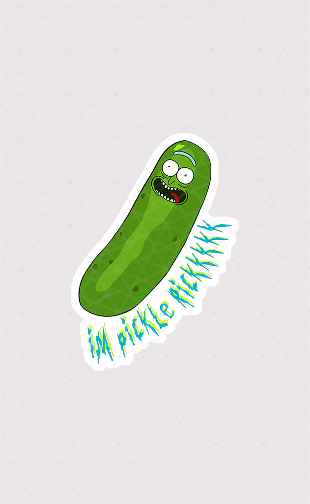 استیکر خیار I'm pickle Rick از مجموعه انیمیشن ریک و مورتی