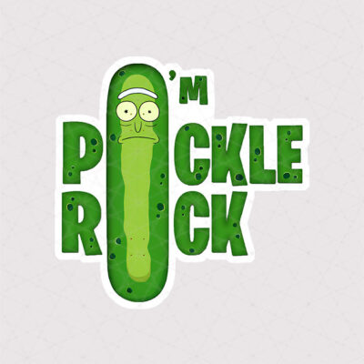 استیکر خیار I'm pickle Rick با چهره ی ناراحت