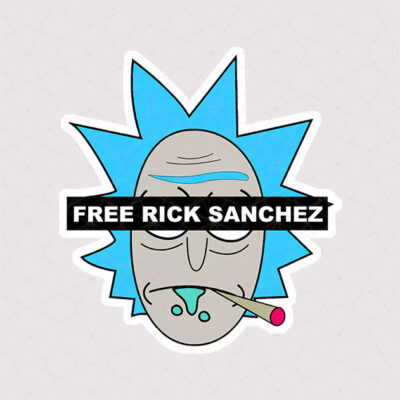 استیکر ریک سانچز طرح Free Rick Sanchez