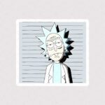 استیکر ریک با چهره ناراحت