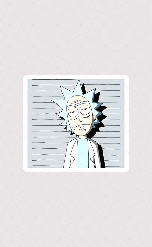 5034 Asli Rick Sanchez استیکر ریک سانچز استیکر ریک با چهره ناراحت