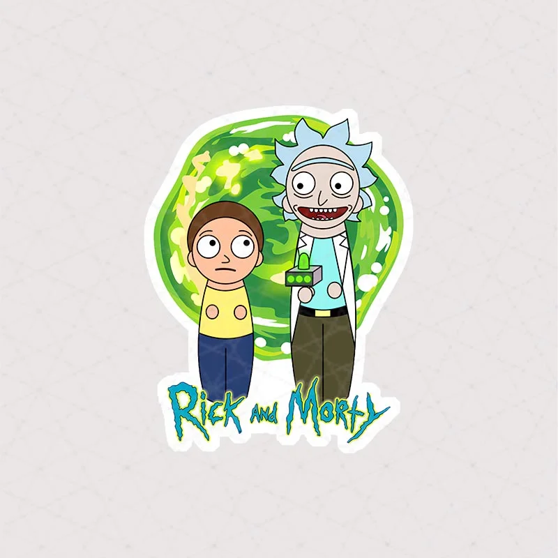 5066 Asli Rick and Morte استیکر ریک و مورتی استیکر ریک و مورتی در گرداب سبز
