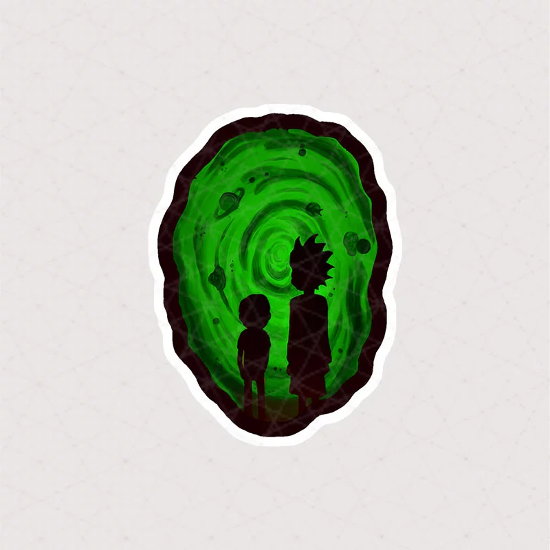 5070 Asli Rick and Morte استیکر ریک و مورتی استیکر ریک و مورتی Silhouette