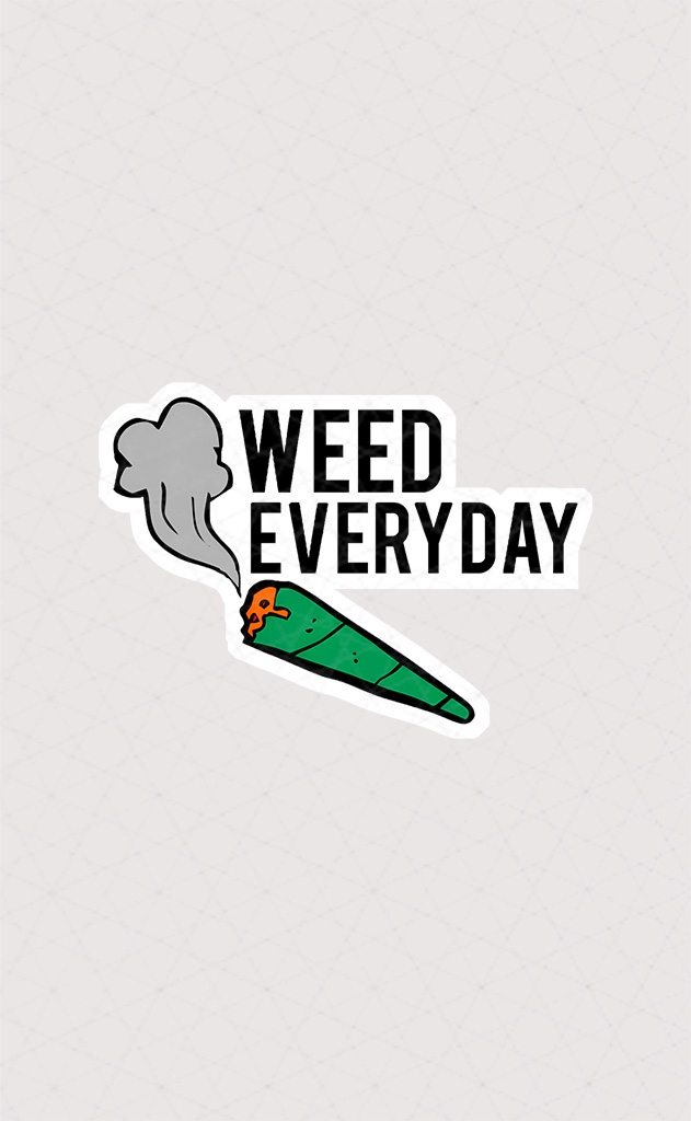 استیکر Smoke Weed Everyday