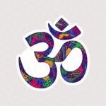 استیکر لپتاپ اوم رنگارنگ