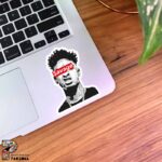 استیکر 21savage همراه با برچسب قرمز با متن Savage