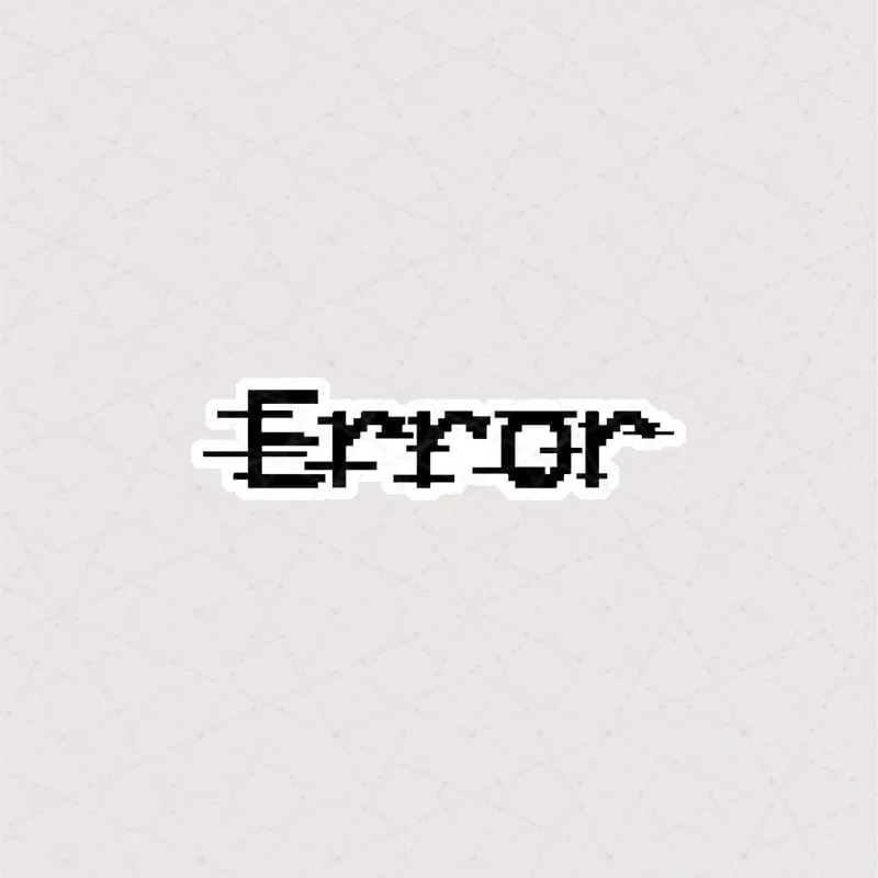 استیکر Error طرح پیکسل آرت