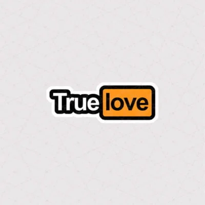 استیکر TureLove طرح زرد