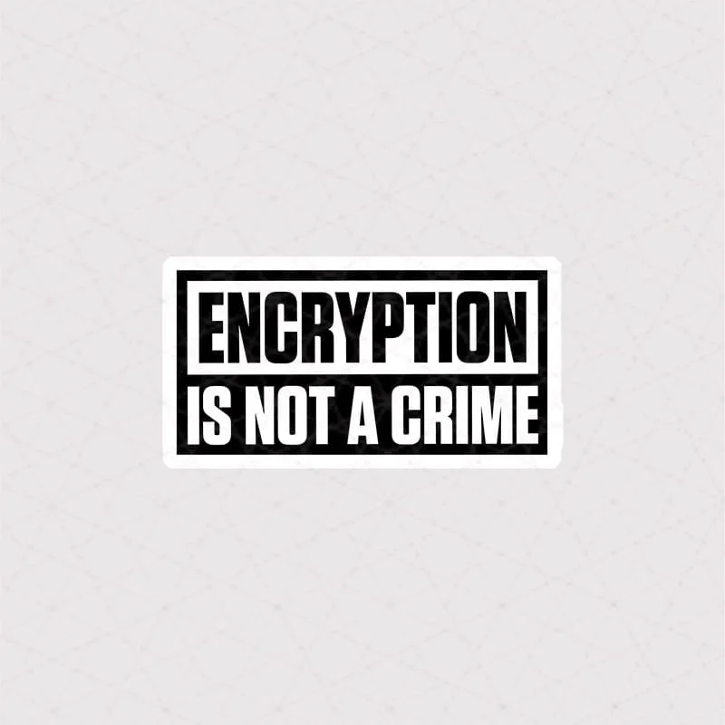 2051 Asli Text استیکر تکست استیکر ENCRYPTION IS NOT A CRIME