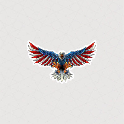 استیکر عقاب به شکل پرچم امریکا