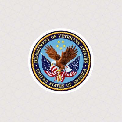 استیکر نشان وزارت امور سربازان وظیفه امریکا
