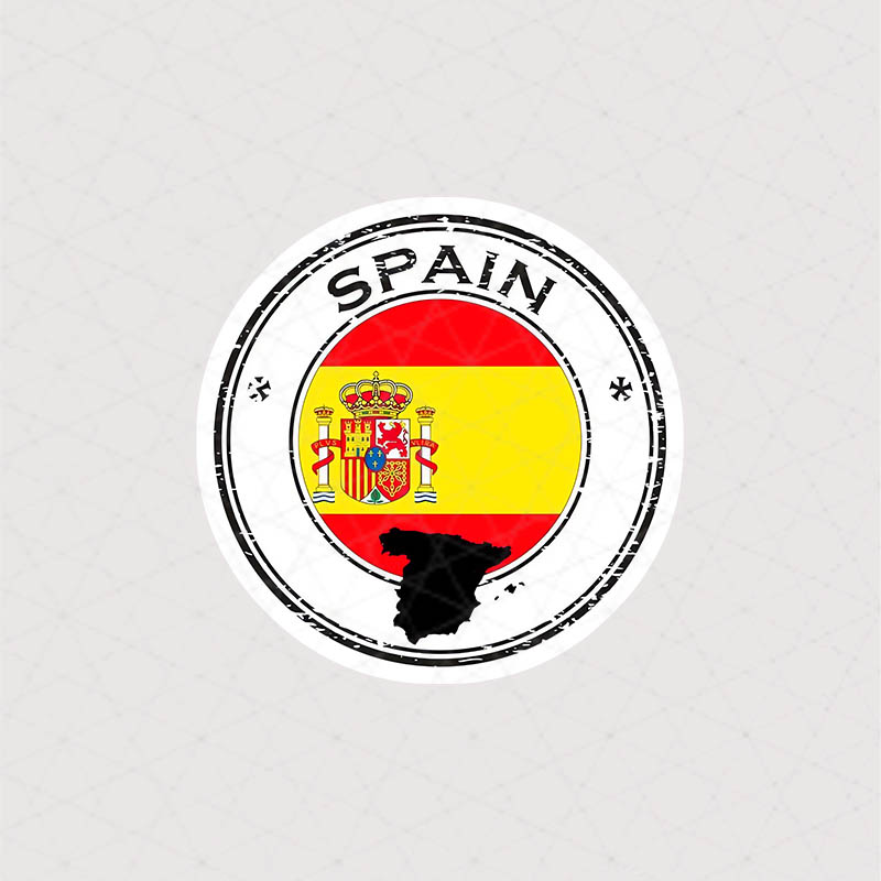 استیکر پرچم و نقشه اسپانیا