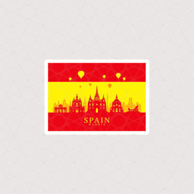 استیکر اسپانیا طرح نمایی از شهر مادرید