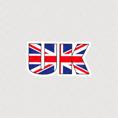 استیکر پرچم بریتانیا طرح UK