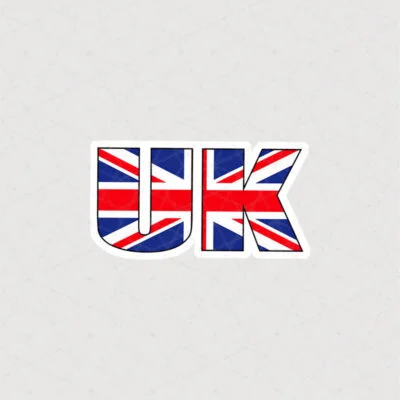 استیکر پرچم بریتانیا طرح UK