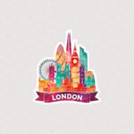 استیکر گرافیکی شهر لندن