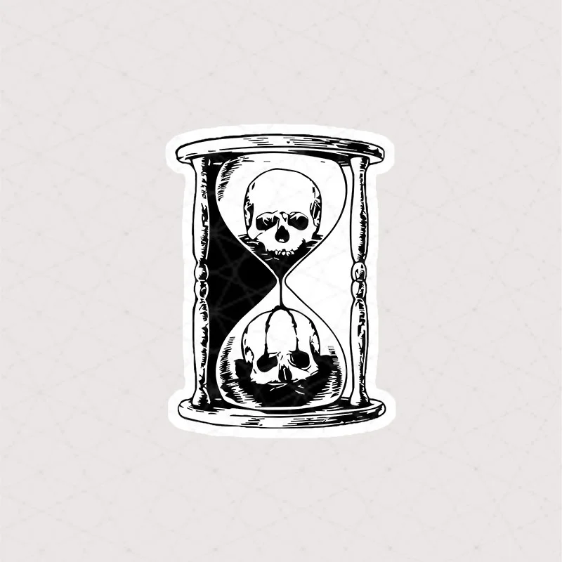 8326 Asli Skeleton استیکر اسکلت استیکر ساعت شنی با جمجمه