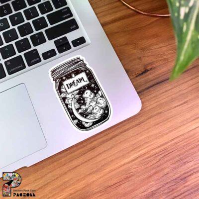 استیکر شیشه طرح رویا و آرزو