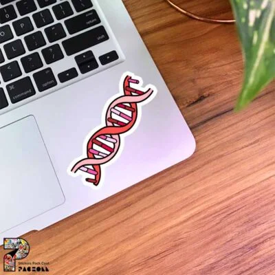 استیکر DNA به رنگ قرمز