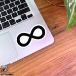 استیکر بینهایت به رنگ سیاه
