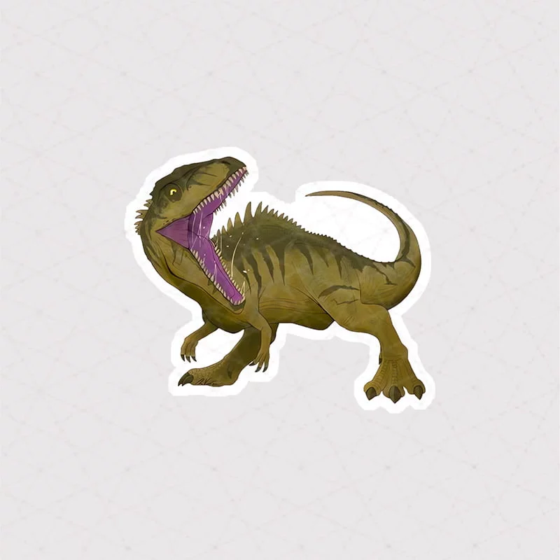 9101 Asli Dinosaur استیکر دایناسور استیکر دایناسور گیگانتوسوروس