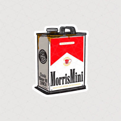 برچسب ماشین Morris Mini طرح روغن به شکل پاکت سیگار مارلبرو کلاسیک