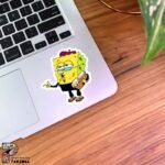 استیکر باب اسفنجی در حال عشق و حال