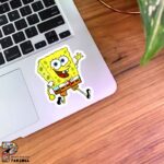 استیکر باب شلوار مکعبی شاد و خندون