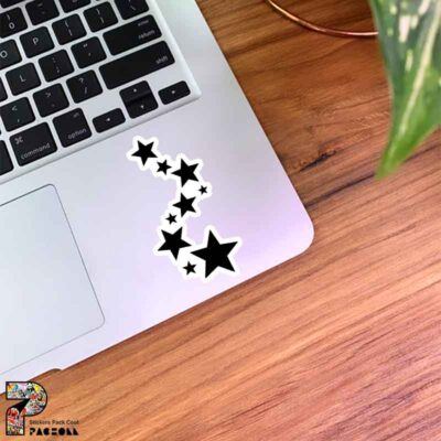 استیکر ستاره های مشکی