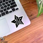 استیکر ستاره مشکی طرح Star