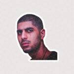 استیکر چهره رضا پیشرو