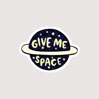 استیکر Give Me Space طرح زحل