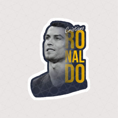 استیکر Cristiano Ronaldo با متن طلایی