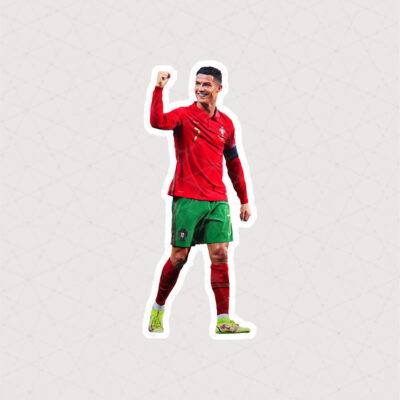 استیکر کریستیانو رونالدو با لباس تیم ملی پرتغال
