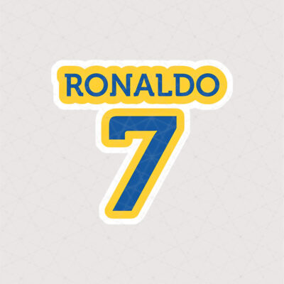 استیکر Ronaldo 7 طرح زرد