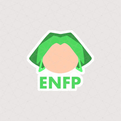 استیکر دخترونه ENFP به رنگ سبز