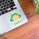 استیکر دخترونه ENFP به رنگ سبز