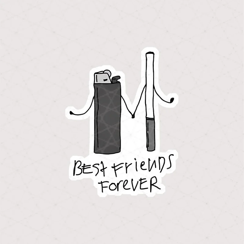 8473 Asli cigarettes استیکر سیگار استیکر سیگار و فندک همراه با متن Best Friends For Ever