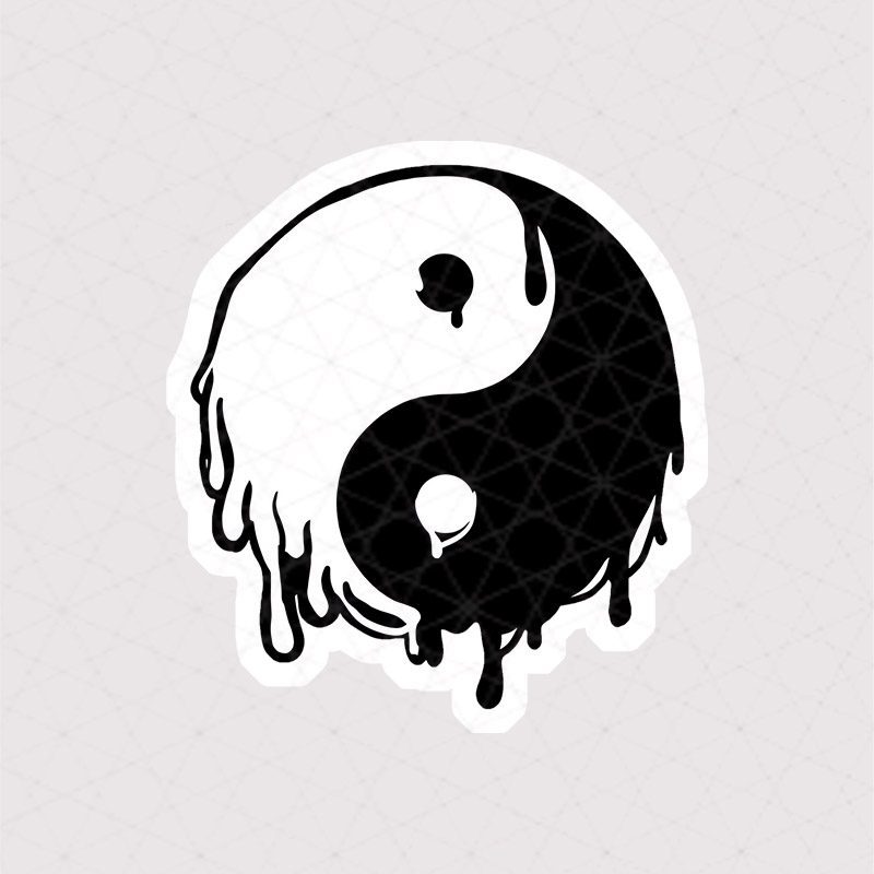 8497 Asli Yin Yang استیکر یین یانگ استیکر یین یانگ چکهای