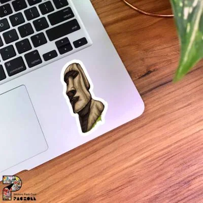 استیکر موآی یا کاکا سنگی