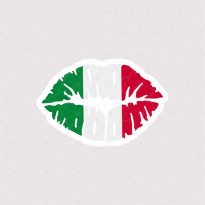استیکر لب با پرچم ایتالیا