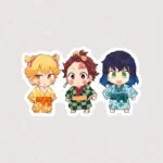 استیکر 3 شخصیت انیمه Demon Slayer