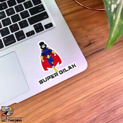 استیکر سوپر گیلک شبیه به سوپرمن