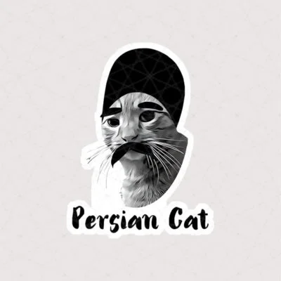 استیکر پرشین کت طرح قاجاری