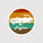 استیکر پیکان طرح دایره رنگی