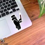 استیکر مجسمه هخامنشی در حال کباب زدن