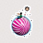 استیکر توپ پلاستیکی و خاطرات بچگی