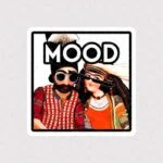 استیکر زن و مرد ایرانی طرح MOOD