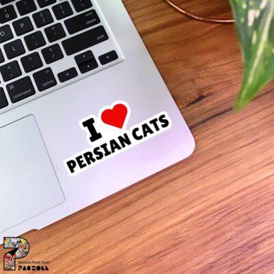 استیکر متن I LOVE PERSIAN CATS
